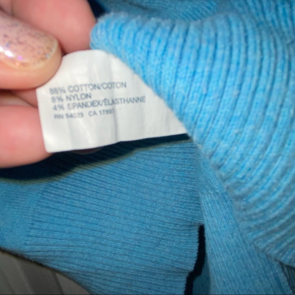 Gap V-Neck Sweater - Tiffany Blue - Size S - Picture 4 of 6